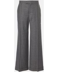 Brunello Cucinelli - Wide-Leg Virgin Wool Pants - Lyst