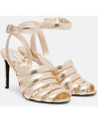 Alaïa - Strappy 90 Leather Sandals - Lyst