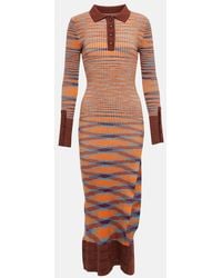 Jacquemus - La Robe Zucca Ribbed-knit Midi Dress - Lyst