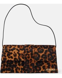 Jacquemus - Le Bambino Long Leopard-pattern Leather Shoulder Bag - Lyst