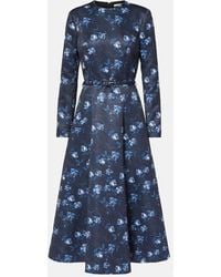 Emilia Wickstead - Robe De Cocktail Capucine A Fleurs - Lyst
