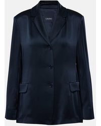 Max Mara - Blazer Guido Aus Satin - Lyst