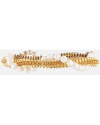 Magda Butrym - Crystal And Faux Pearl Necklace - Lyst