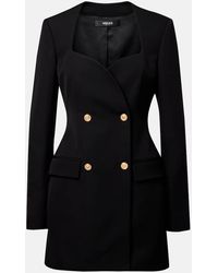 Versace - Minikleid Aus Wolle - Lyst