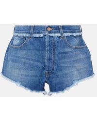 Alanui - Fringed Denim Shorts - Lyst