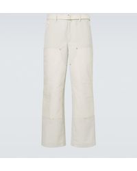 Sacai - Belted Wide-Leg Pants - Lyst