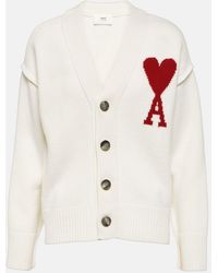 Ami Paris - De Coeur Cardigan - Lyst