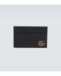 Gucci - Kartenetui GG Marmont aus Leder - Lyst