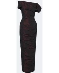 Marmar Halim - Off-Shoulder Taffeta Corset Gown - Lyst