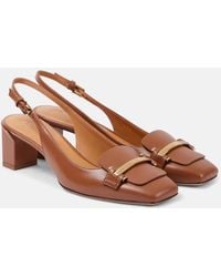 Tod's - Escarpins Slingback 50 En Cuir - Lyst