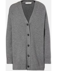 Vince - Cardigan Oversize En Laine Melangee - Lyst