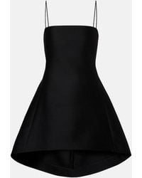 Balenciaga - Wool And Silk Minidress - Lyst