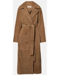 Rohe - Suede Wrap Coat - Lyst