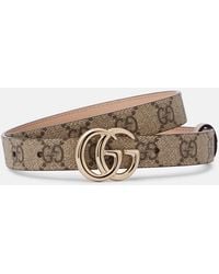 Gucci - Wendbarer Guertel Gg Marmont Aus Canvas - Lyst