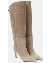 Jimmy Choo - Alizze 85 Suede Knee-high Boots - Lyst