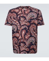 Etro - Paisley Cotton Jersey T-Shirt - Lyst