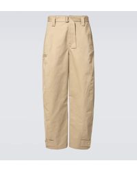 Lemaire - Hose Twisted Aus Baumwolle Und Leinen - Lyst