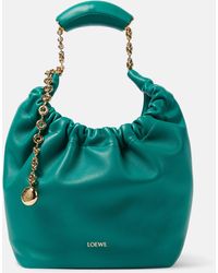 Loewe - Squeeze Small Leather Shoulder Bag - Lyst