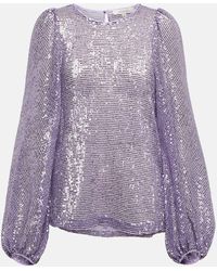 Dorothee Schumacher - Sparkling Moment Sequined Blouse - Lyst