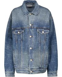 balenciaga jean jacket womens