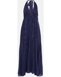 Heidi Klein - Striped Halterneck Maxi Dress - Lyst