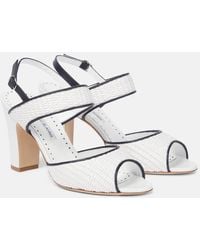 Manolo Blahnik - Sandali Slingback Khiko 90 - Lyst