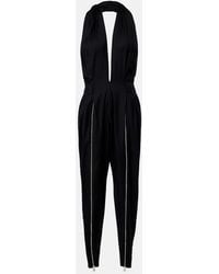 Coperni - Halterneck Virgin Wool Jumpsuit - Lyst
