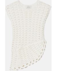 Loulou de Saison - Saez Asymmetric Scalloped Crochet Top - Lyst