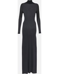 Balenciaga - Ribbed Knit Cover-up Dress - Lyst