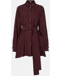 Loewe - Belted Silk Blouse - Lyst