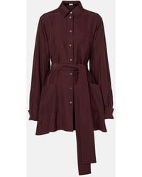Loewe - Belted Silk Blouse - Lyst