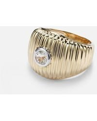 Yvonne Léon - Berlingot Maxi 9Kt Ring With Topaz - Lyst