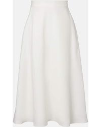 Ralph Lauren - Erica Linen Midi Skirt - Lyst