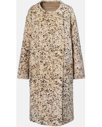 TOTEME - Printed Shearling Coat - Lyst