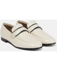 Brunello Cucinelli - Verzierte Loafers aus Leder - Lyst