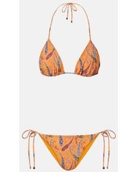Etro - Printed Bikini - Lyst