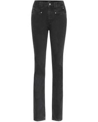Isabel Marant High-Rise Slim Jeans Nominic - Schwarz