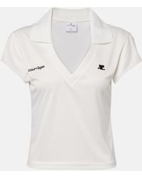Courreges - Polo De Jersey Con Logo - Lyst