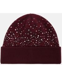Gucci - Gg Crystal-Embellished Wool Beanie - Lyst