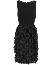 Max Mara Minikleid Nastro aus Fil-Coupé - Schwarz