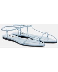 Jil Sander - Cage Leather Sandals - Lyst