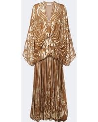 Zimmermann - Momentum Burnout Bubble Printed Silk Gown - Lyst