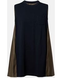 Sacai - Paneled Minidress - Lyst