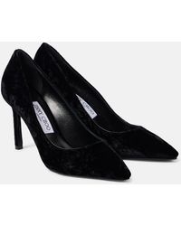 Jimmy Choo - Pumps Romy 85 Aus Samt - Lyst