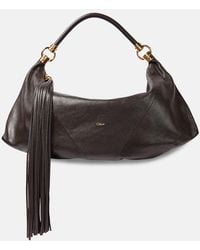 Chloé - Schultertasche Foulard Aus Leder - Lyst