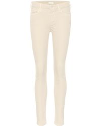 Mother High-Rise Skinny Jeans The Looker - Natur