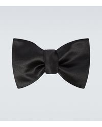 Brunello Cucinelli - Silk And Cotton Satin Bow Tie - Lyst