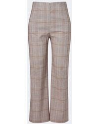 Veronica Beard - Dova Cropped Cotton And Linen Wide-Leg Pants - Lyst