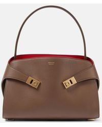 Ferragamo - Hug Medium Leather Shoulder Bag - Lyst