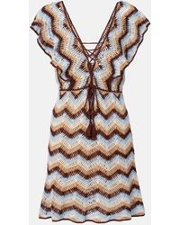Anna Kosturova - Melissa Crochet Cotton Minidress - Lyst
